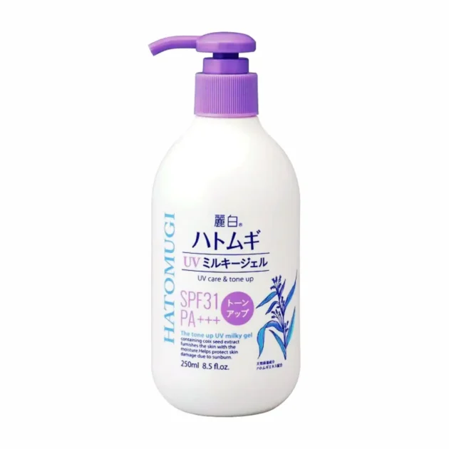 Hatomugi UV Care And Tone Up Sun Screen 250 ml 
