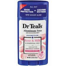 DR TEALS ALUMINIUM FREE ROSE MILK ROLL ON