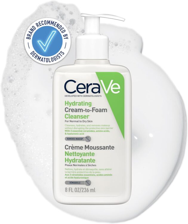 CeraVe Hydrating Cream-to-Foam Cleanser