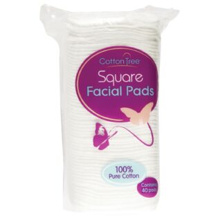 Cotton Wool Square Pads, Pack of 40