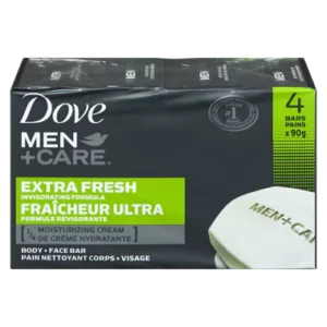 DOVE MEN CARE BODY FACE BAR SOAP EXTRA FRESH